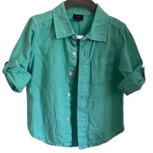 Like New⭐️ Gap Surf Seafoam Blue Button Shirt 2T